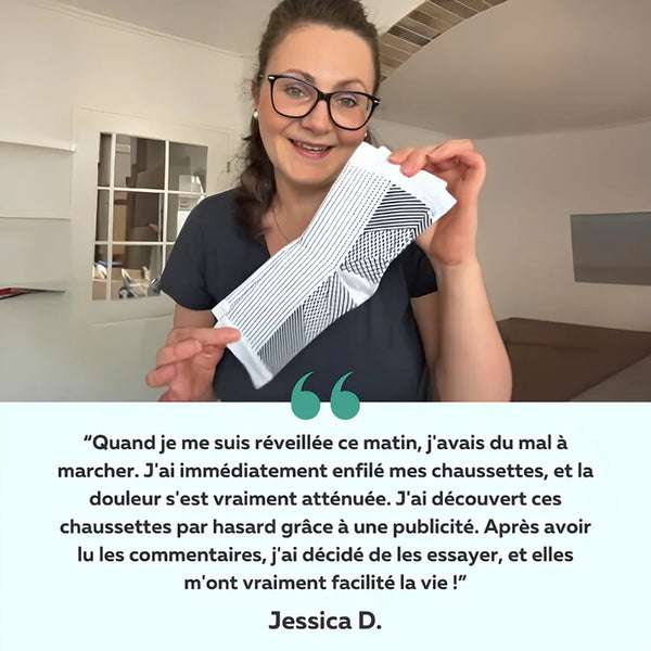 Chaussettes De Contention Pour Pieds Douloureux - Nouveau