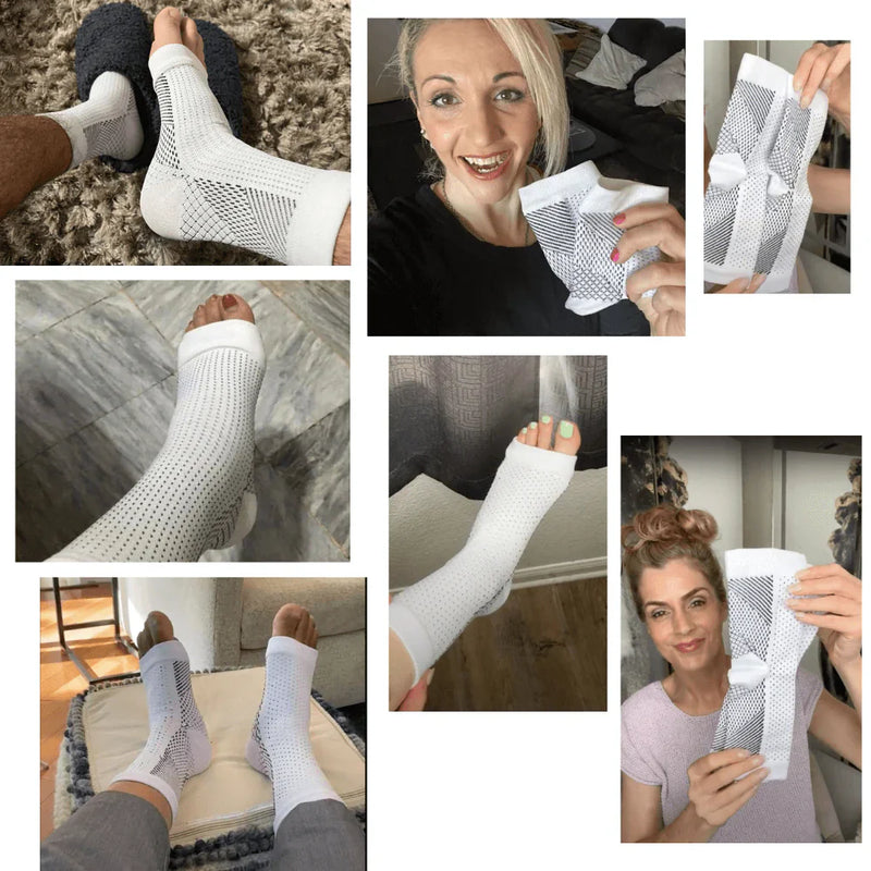 Chaussettes De Contention Pour Pieds Douloureux - Nouveau