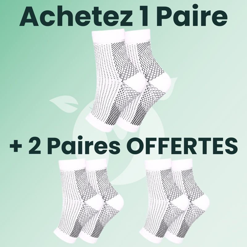 Chaussettes De Contention Pour Pieds Douloureux - Nouveau