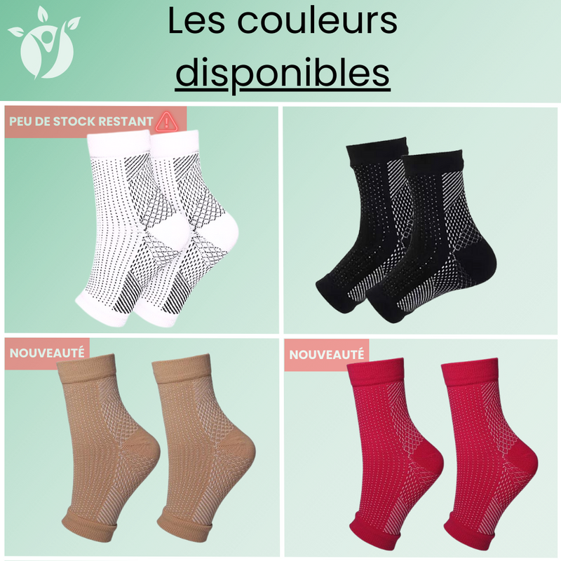 Chaussettes De Contention Pour Pieds Douloureux - Nouveau