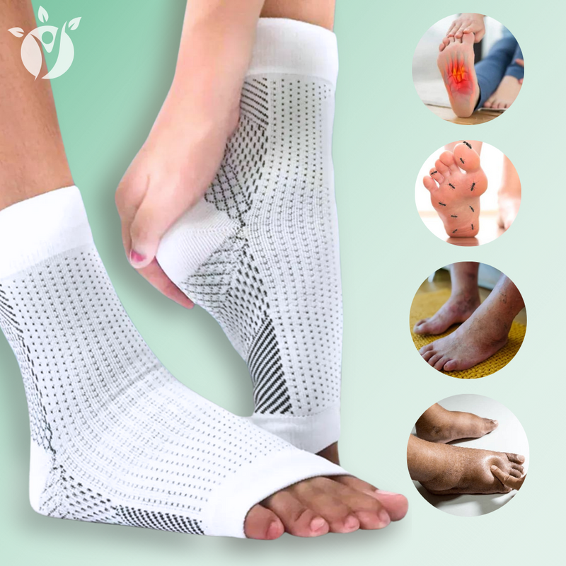 Chaussettes De Contention Pour Pieds Douloureux - Nouveau