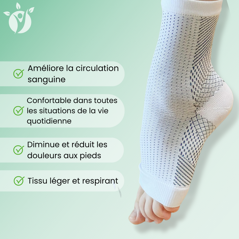 Chaussettes De Contention Pour Pieds Douloureux - Nouveau